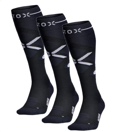 STOX Energy Socks | 3 Pack Skisocken für Herren | Premium Kompressionssocken | Skistrümpfe aus Merinowolle | Keine kalten Füße | Kein Krampf | Snowboard Socken von STOX Energy Socks