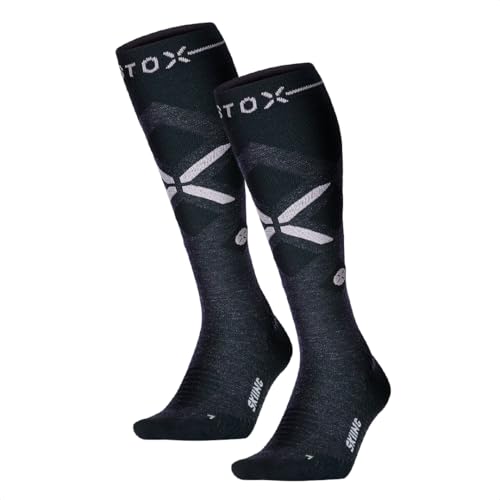 STOX Energy Socks Skisocken Damen 2 Pack, Kompressionsstrümpfe, Merino Socken, Ski und Snowboard Thermosocken, Compression Socks Women, Thermo Socken von STOX Energy Socks