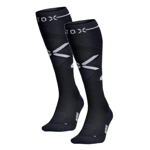 STOX Energy Socks | Skisocken für Herren | Premium Kompressionssocken | Skistrümpfe aus Merinowolle | Keine kalten Füße | Kein Krampf | Snowboard Socken von STOX Energy Socks