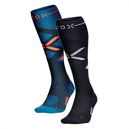 STOX Energy Socks | Skisocken für Herren | Premium Kompressionssocken | Skistrümpfe aus Merinowolle | Keine kalten Füße | Kein Krampf | Snowboard Socken von STOX Energy Socks