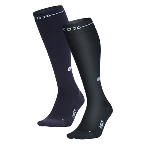 STOX Energy Socks | Socken für Herren | Premium Kompressionssocken | Bequeme Kompressionsstrümpfe | Feuchtigkeitsableitung | Keine müden Beine und Füße mehr | Erleichterung für unruhige Beine von STOX Energy Socks