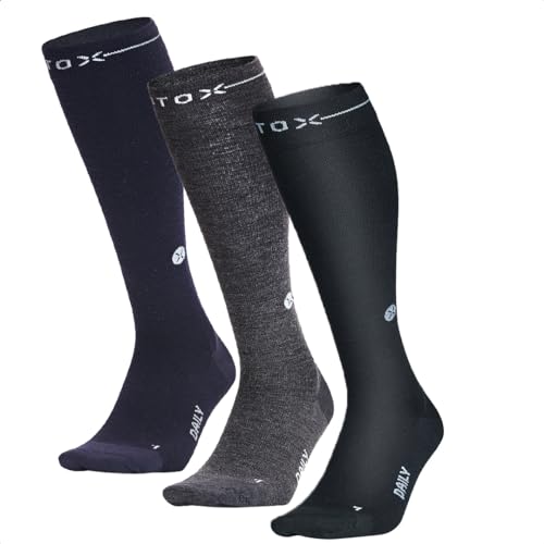 STOX Energy Socks | Socken für Herren | Premium Kompressionssocken | Bequeme Kompressionsstrümpfe | Feuchtigkeitsableitung | Keine müden Beine und Füße mehr | Erleichterung für unruhige Beine von STOX Energy Socks