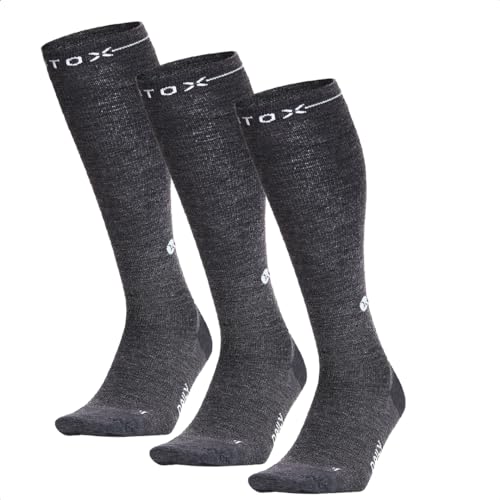 STOX Energy Socks | Socken für Herren | Premium Kompressionssocken | Bequeme Kompressionsstrümpfe | Feuchtigkeitsableitung | Keine müden Beine und Füße mehr | Erleichterung für unruhige Beine von STOX Energy Socks