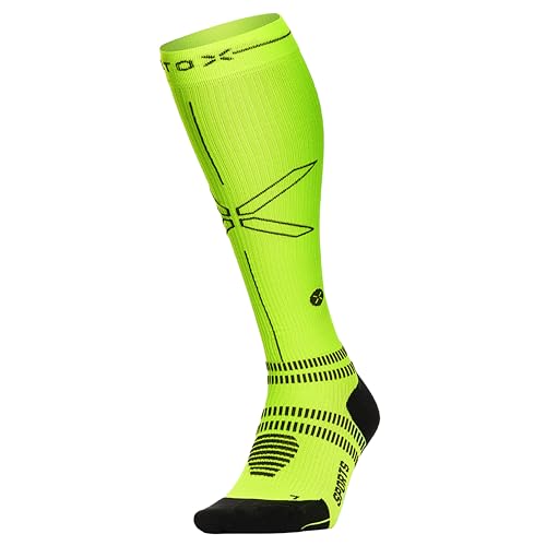 STOX Energy Socks | Sportsocken für Damen | Premium Kompressionssocken | Vermeide Verletzungen und Muskelbeschwerden | Schnellere Erholung | Weniger müde Beine | Extra Komfort | Gepolsterter Verse von STOX Energy Socks