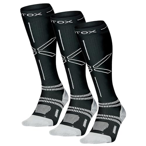 STOX Energy Socks | Sportsocken für Damen | Premium Kompressionssocken | Vermeide Verletzungen und Muskelbeschwerden | Schnellere Erholung | Weniger müde Beine | Extra Komfort | Gepolsterter Verse von STOX Energy Socks