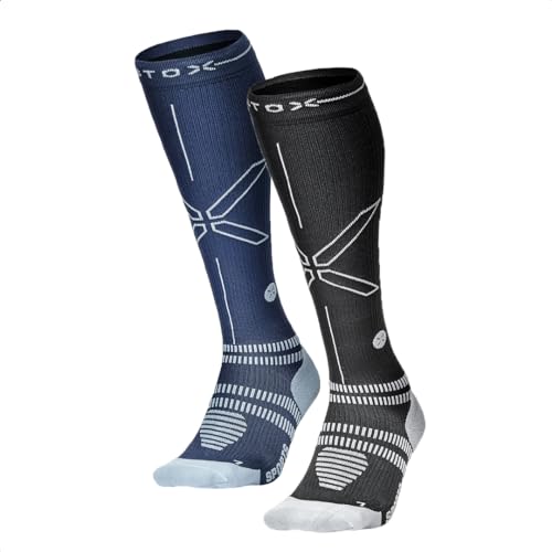 STOX Energy Socks | Sportsocken für Damen | Premium Kompressionssocken | Vermeide Verletzungen und Muskelbeschwerden | Schnellere Erholung | Weniger müde Beine | Extra Komfort | Gepolsterter Verse von STOX Energy Socks