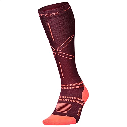 STOX Energy Socks | Sportsocken für Damen | Premium Kompressionssocken | Vermeide Verletzungen und Muskelbeschwerden | Schnellere Erholung | Weniger müde Beine | Extra Komfort | Gepolsterter Verse von STOX Energy Socks