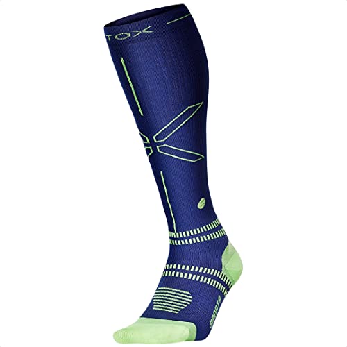 STOX Energy Socks | Sportsocken für Herren | Premium Kompressionssocken | Vermeide Verletzungen und Muskelbeschwerden | Schnellere Erholung | Weniger müde Beine | Extra Komfort | Gepolsterter Verse von STOX Energy Socks