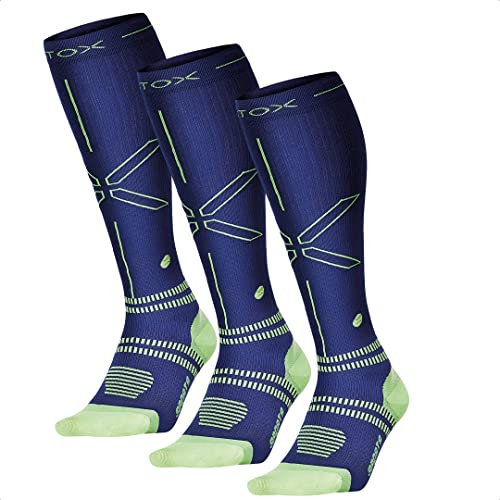 STOX Energy Socks | Sportsocken für Herren | Premium Kompressionssocken | Vermeide Verletzungen und Muskelbeschwerden | Schnellere Erholung | Weniger müde Beine | Extra Komfort | Gepolsterter Verse von STOX Energy Socks