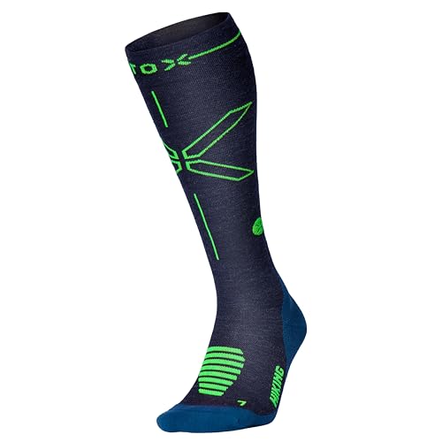 STOX Energy Socks, Wandersocken Herren, Kompressionklasse 23-32 mmHg, Wandern, Kompressionsstrümpfe, Merinowolle, Outdoor, Hiking Kompressionssocken, Stützstrümpfe, Thrombosestrümpfe, Kniestrümpfe von STOX Energy Socks