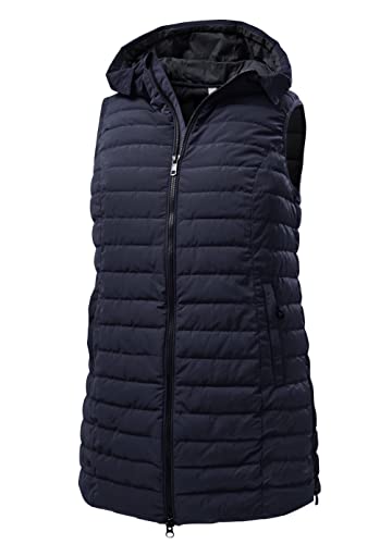 STOY Damen Weste in Daunenoptik/Steppweste mit Kapuze STS 3 WMN QLTD VST, dunkelnavy, 46, 38100-000 von STOY