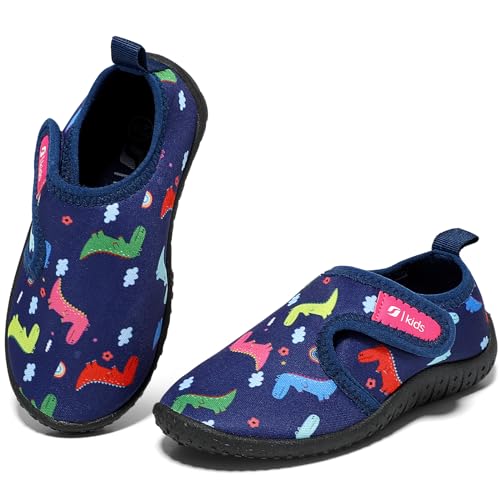 STQ KIDS Badeschuhe Kinder Schwimmschuhe Mädchen Wasserschuhe with Klettverschluss Strandschuhe Rose EU20 von STQ KIDS