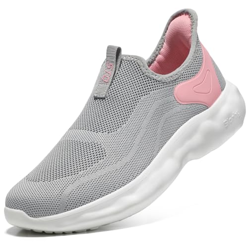 STQ Damen Turnschuhe Slip on Sneakers Freihändig Komfort Orthopädische Schuhe Gym Fitness Laufschuhe Atmungsaktiv Wanderschuhe Hellrosa 39.5 EU STQ Damen Turnschuhe Slip on Sneakers Freihändig Komfort Orthopädische Schuhe Gym Fitness Laufschuhe Atmungsaktiv Wanderschuhe Hellrosa 39.5 EU von STQ