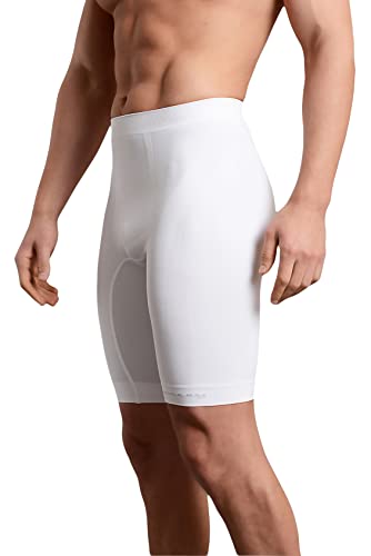 Strammer Max Performance® Trainingsshorts »Compression Shorts« | Shapewear | atmungsaktives High Tech Gewebe (XS/S, Weiß) von Strammer Max - Men's Shapewear