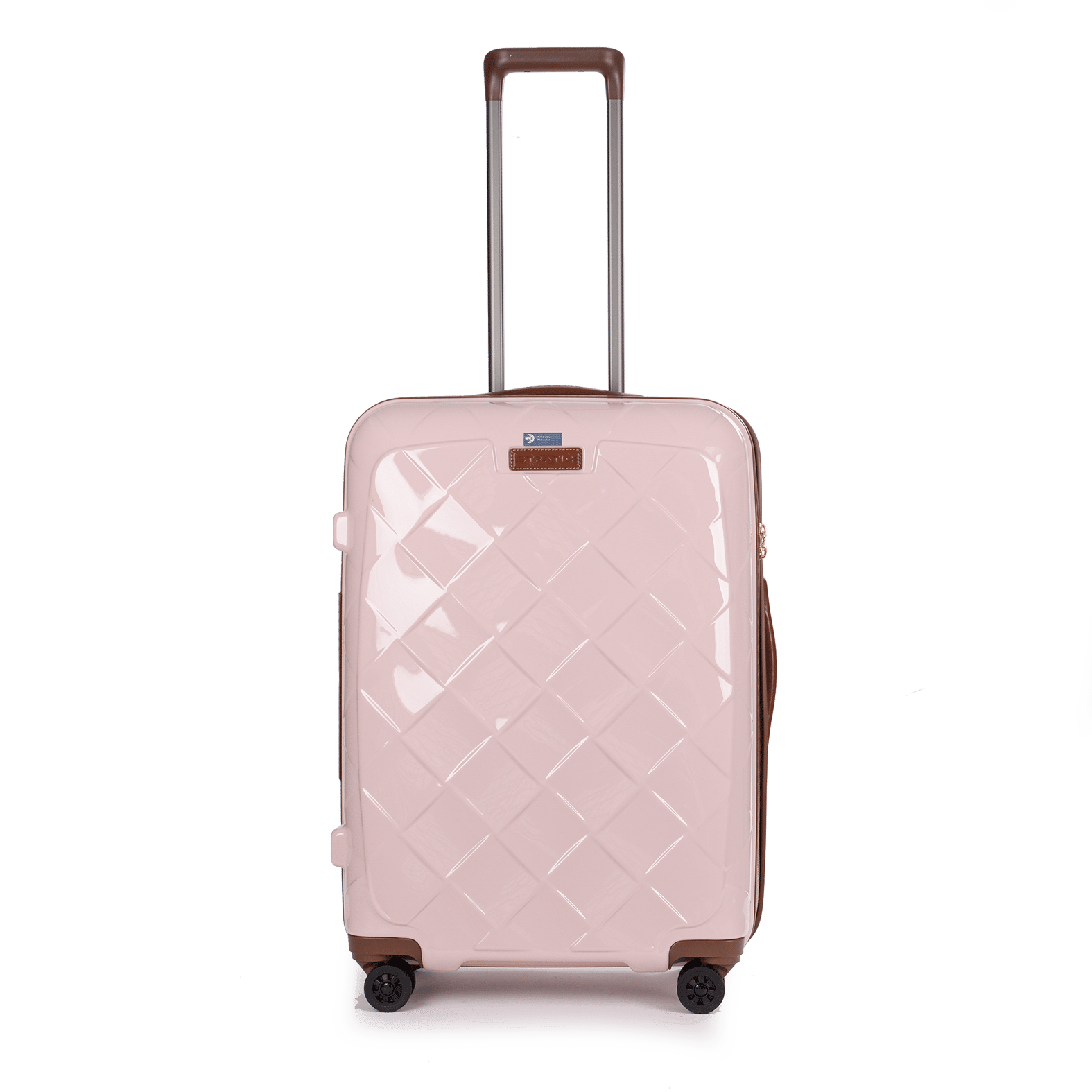 STRATIC - Leather&More - Hartschalen-Koffer M (bis 66cm) rose von STRATIC