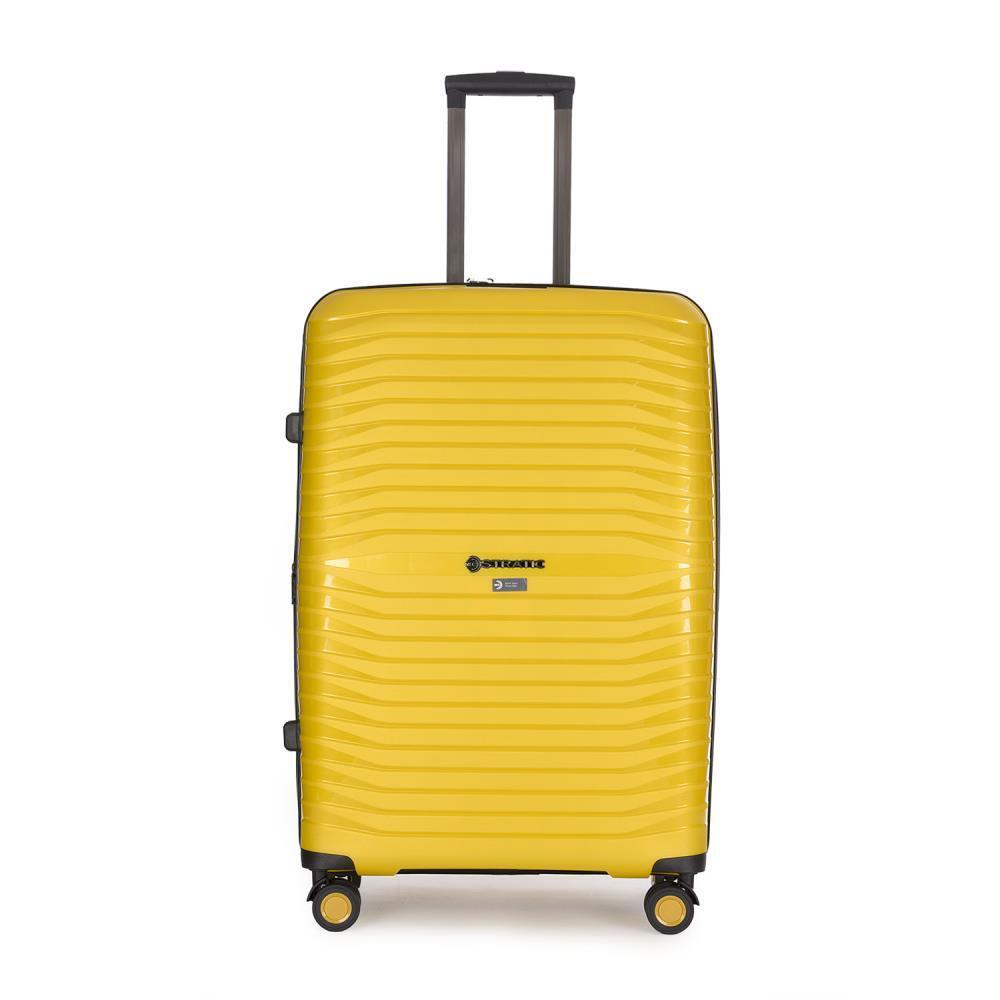 STRATIC - Stratic Bright + Yellow Gold 4-Rollen Trolley L 76cm gelb von STRATIC