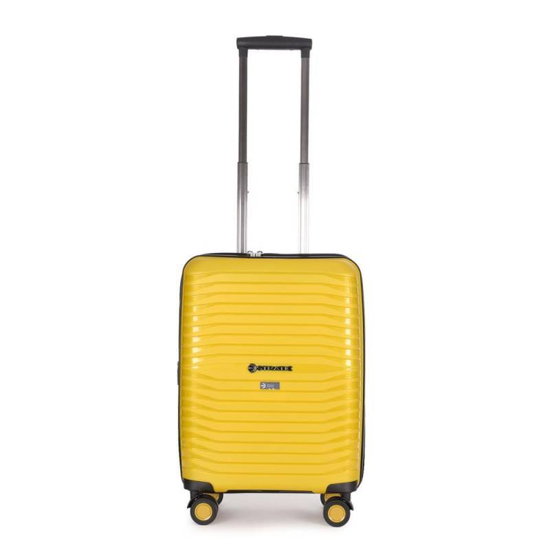 STRATIC - Stratic Bright + Yellow Gold 4-Rollen Trolley S 56cm gelb von STRATIC