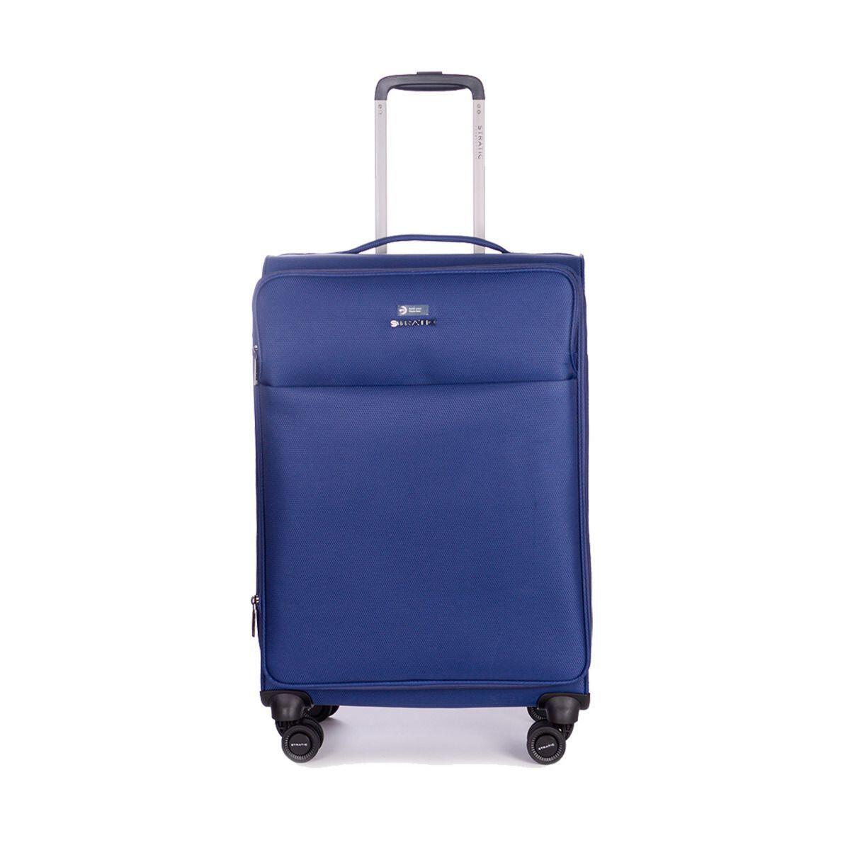 STRATIC - Stratic Light + Dark Blue 4-Rollen Trolley M 68cm blau von STRATIC