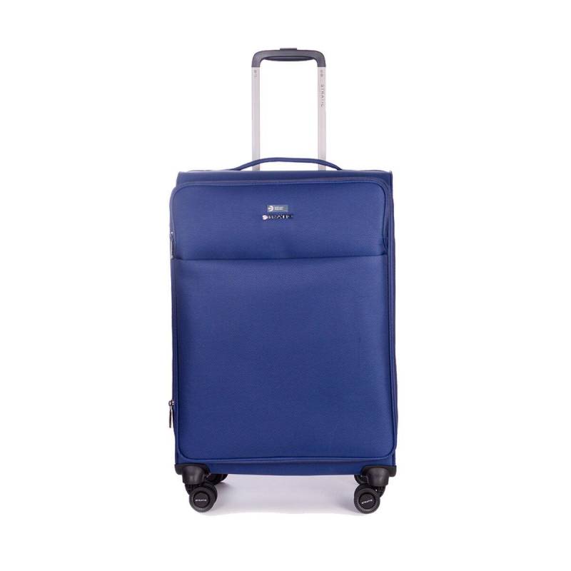 STRATIC - Stratic Light + Dark Blue 4-Rollen Trolley M 68cm blau von STRATIC