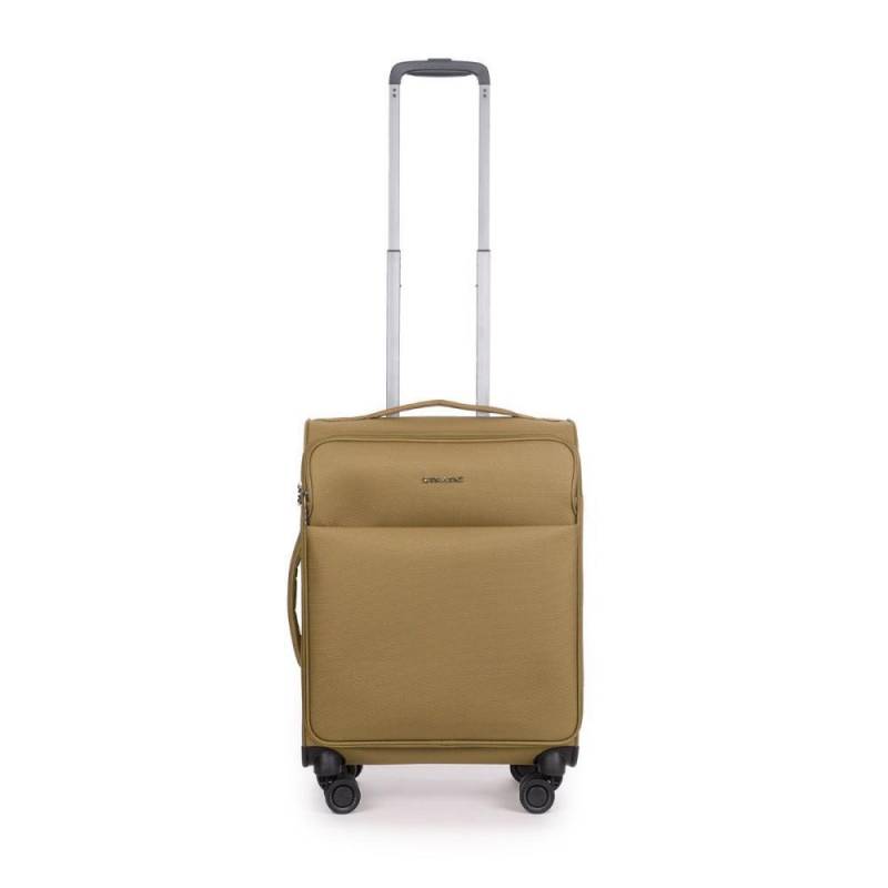 STRATIC - Stratic Light + Khaki 4-Rollen Trolley S 55 cm khaki von STRATIC