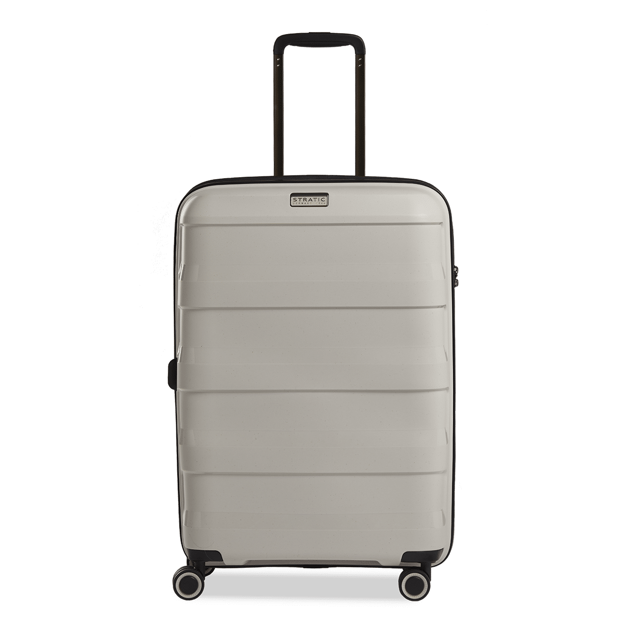 STRATIC - Straw + - Hartschalen Koffer M (65 cm) beige von STRATIC