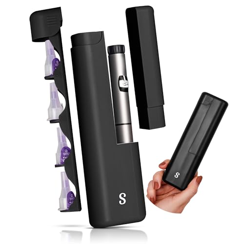 STRAWBERRY & CO DailyEase Insulin-Reisetasche mit integriertem Spender für scharfe Gegenstände, TSA-zugelassener Diabetiker-Organizer für Ozempic, Insulinstifte und Nadeln, Schwarz STRAWBERRY & CO DailyEase Insulin-Reisetasche mit integriertem Spender für scharfe Gegenstände, TSA-zugelassener Diabetiker-Organizer für Ozempic, Insulinstifte und Nadeln, Schwarz von STRAWBERRY & CO