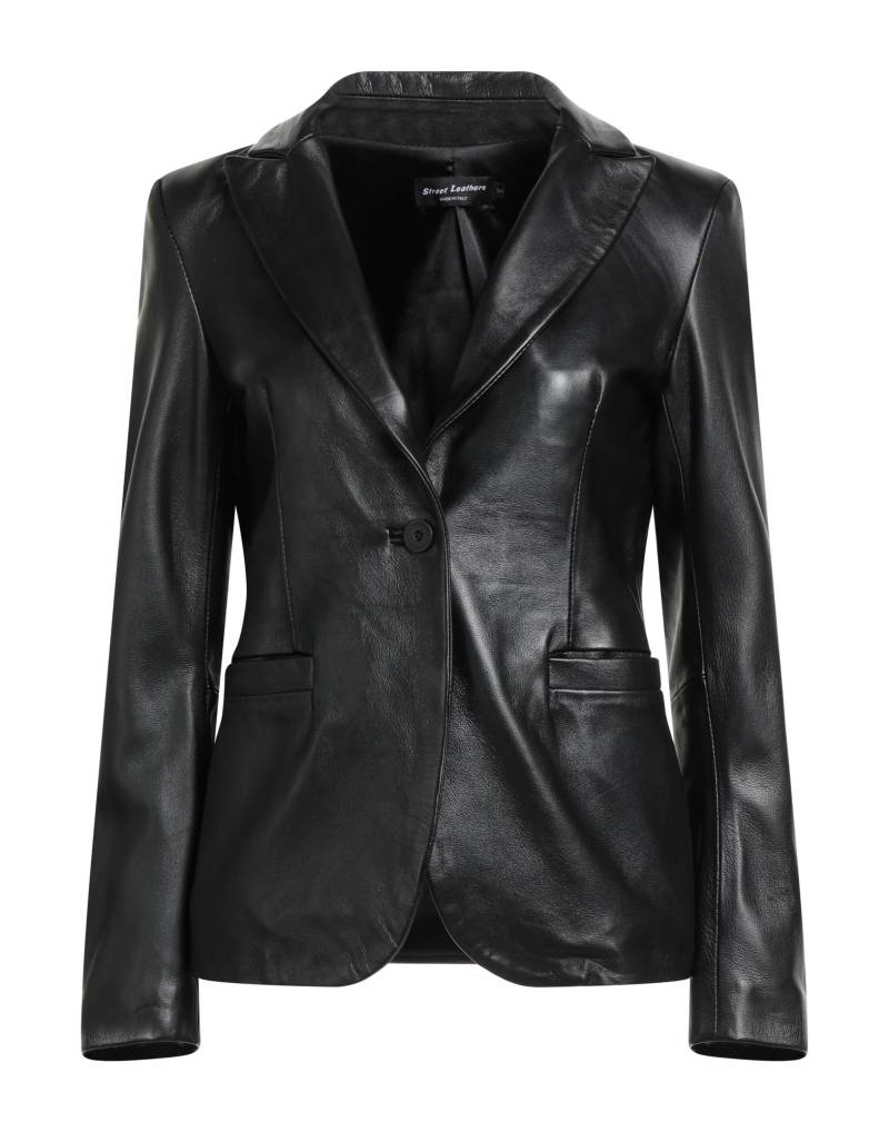 STREET LEATHERS Blazer Damen Schwarz von STREET LEATHERS