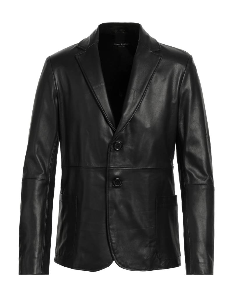STREET LEATHERS Blazer Herren Schwarz von STREET LEATHERS