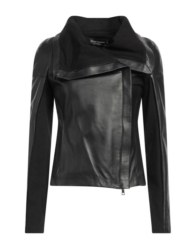 STREET LEATHERS Jacke & Anorak Damen Schwarz von STREET LEATHERS