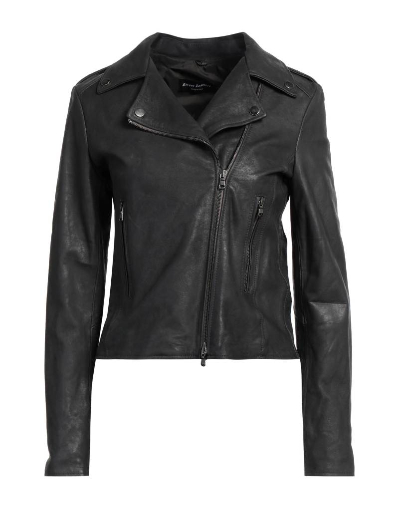 STREET LEATHERS Jacke & Anorak Damen Blei von STREET LEATHERS