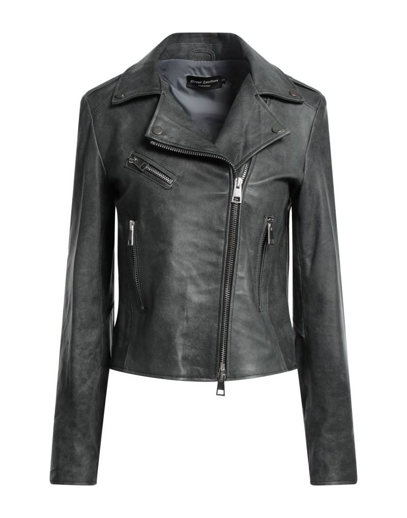 STREET LEATHERS Jacke & Anorak Damen Blei von STREET LEATHERS