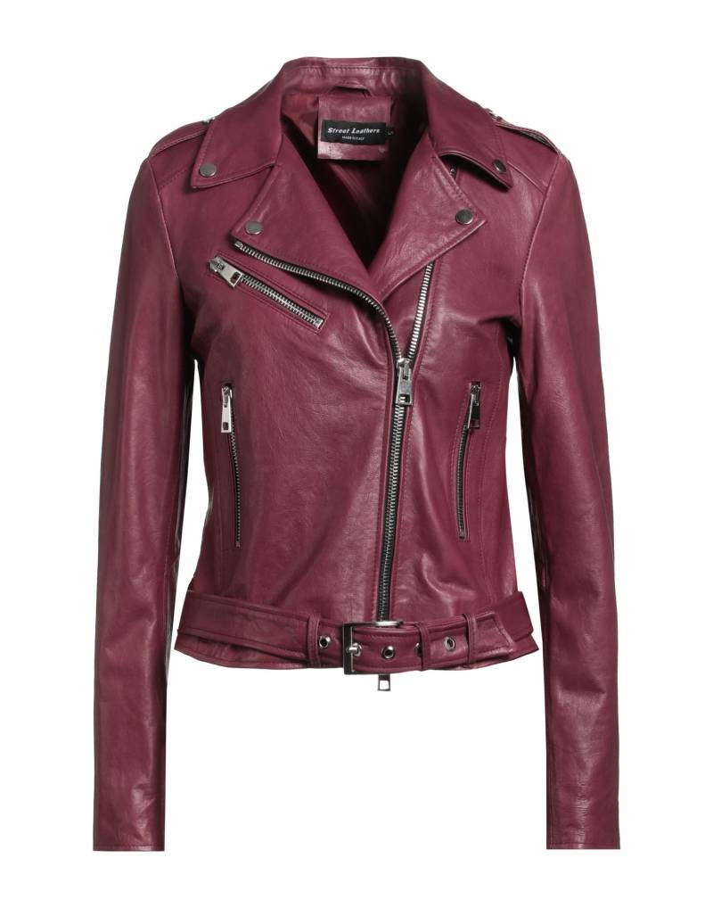 STREET LEATHERS Jacke & Anorak Damen Bordeaux von STREET LEATHERS