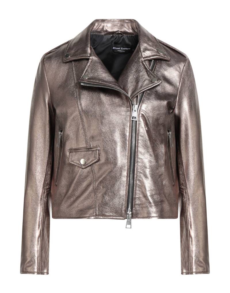 STREET LEATHERS Jacke & Anorak Damen Bronze von STREET LEATHERS