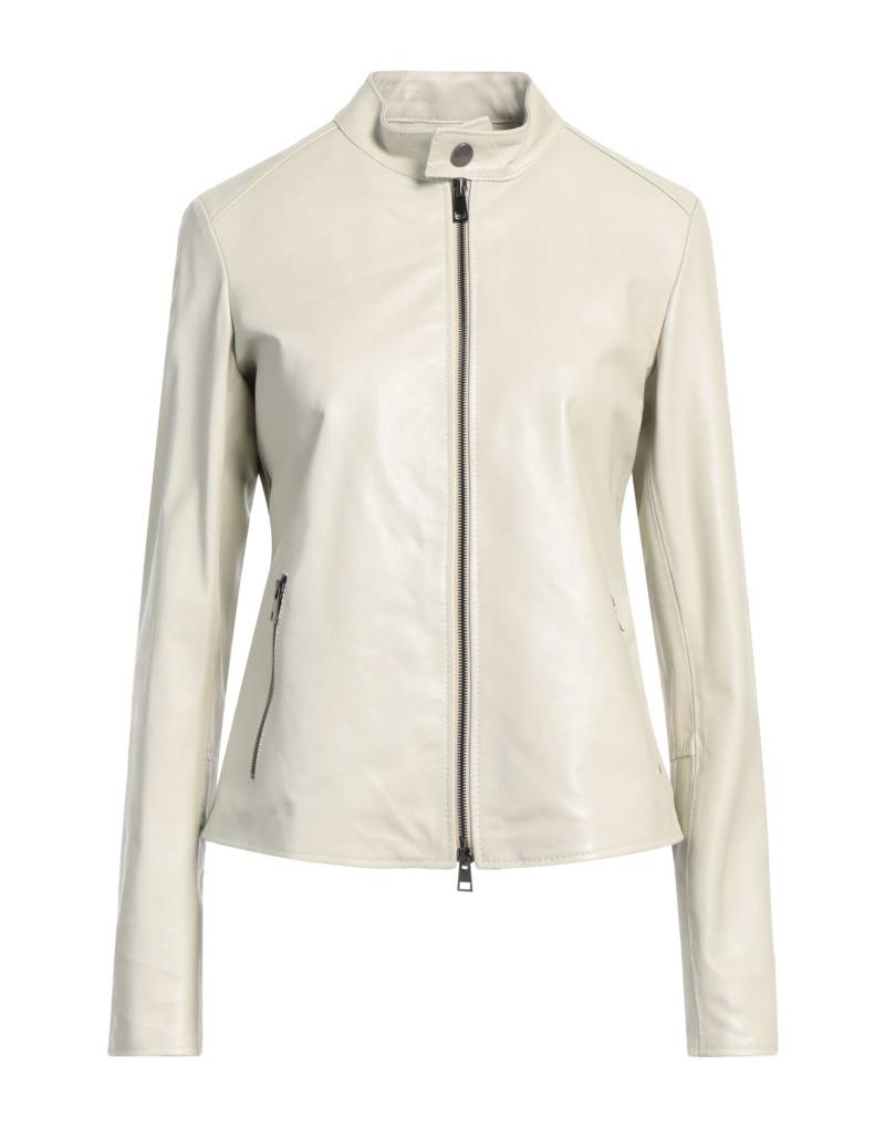 STREET LEATHERS Jacke & Anorak Damen Hellgrau von STREET LEATHERS