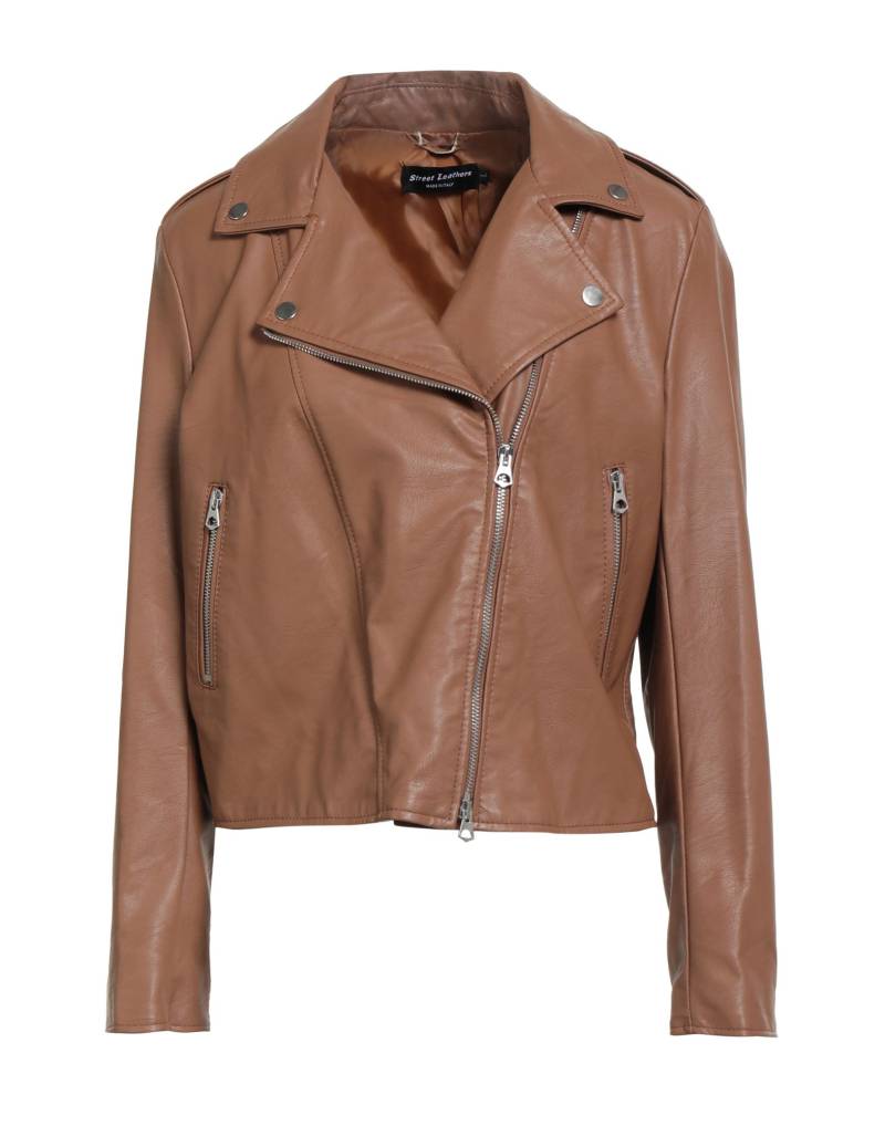 STREET LEATHERS Jacke & Anorak Damen Kamel von STREET LEATHERS