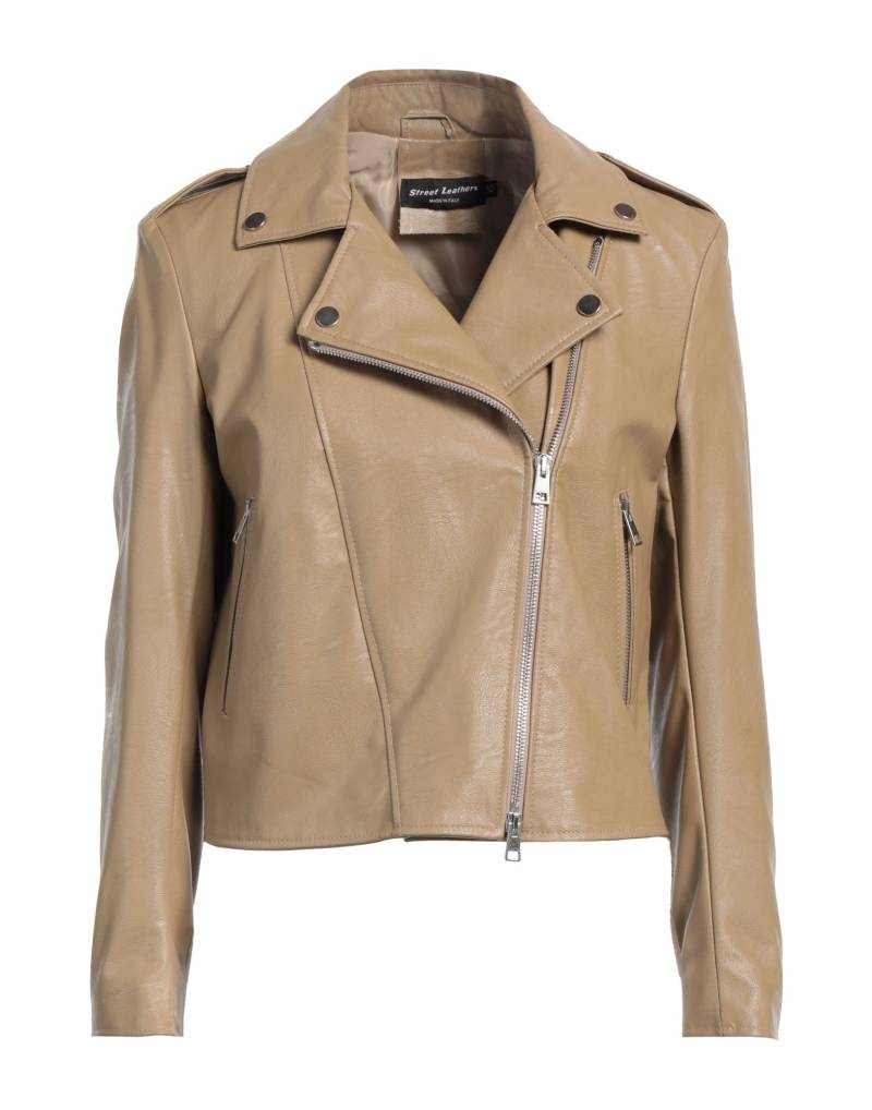 STREET LEATHERS Jacke & Anorak Damen Khaki von STREET LEATHERS