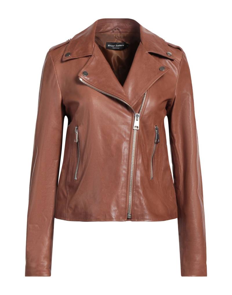STREET LEATHERS Jacke & Anorak Damen Lederfarben von STREET LEATHERS