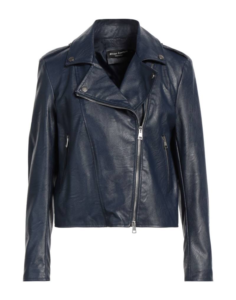 STREET LEATHERS Jacke & Anorak Damen Marineblau von STREET LEATHERS