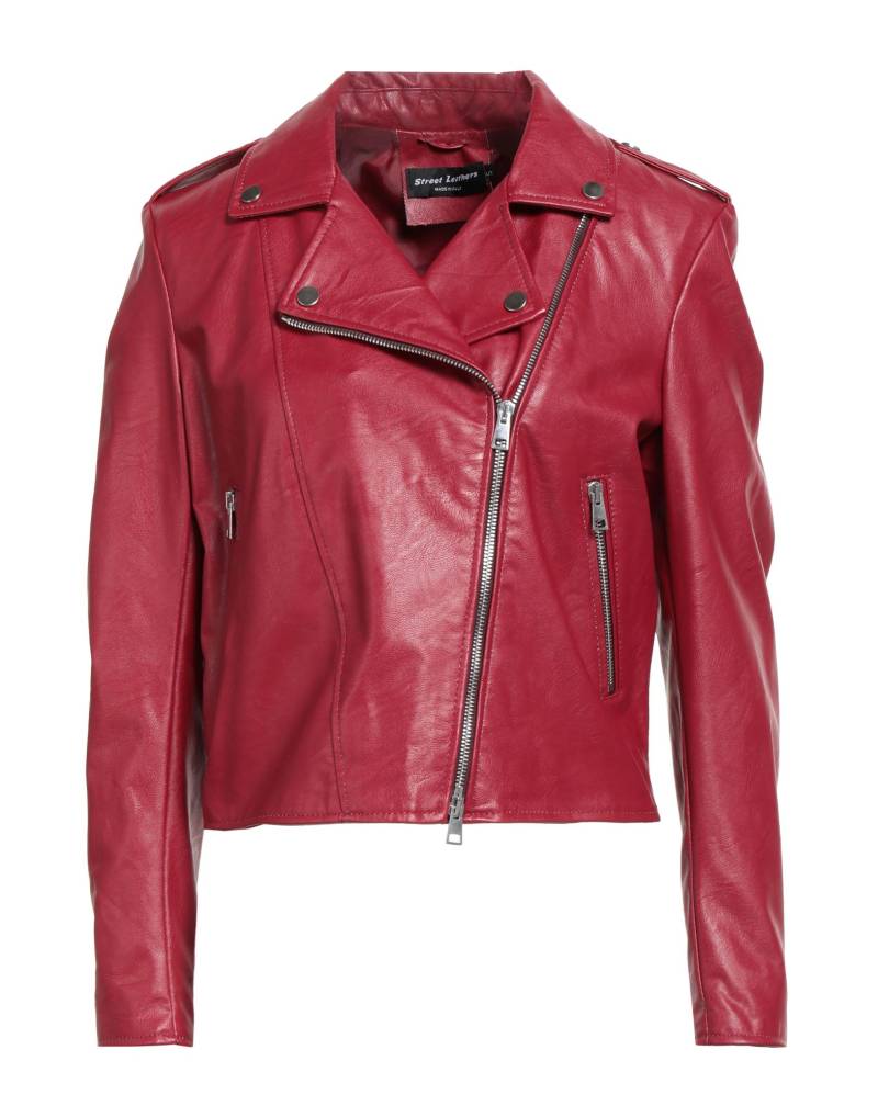 STREET LEATHERS Jacke & Anorak Damen Purpur von STREET LEATHERS
