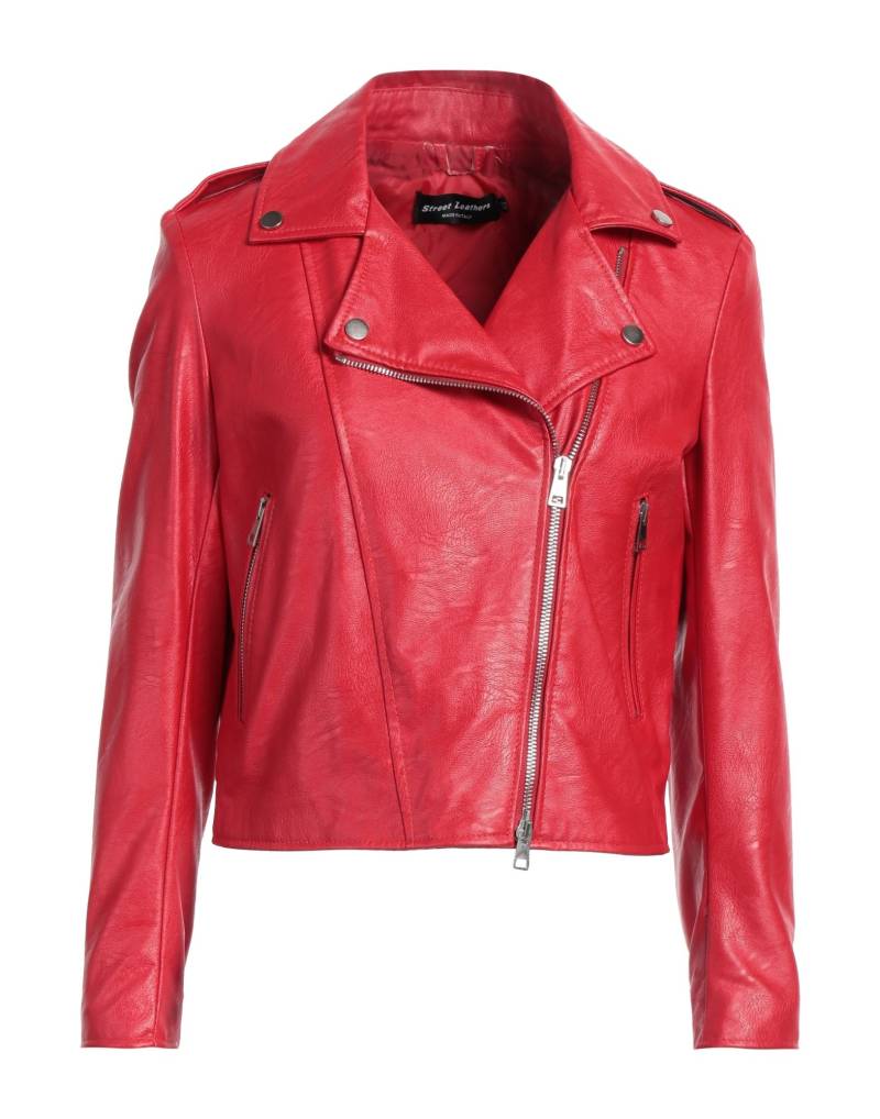 STREET LEATHERS Jacke & Anorak Damen Rot von STREET LEATHERS