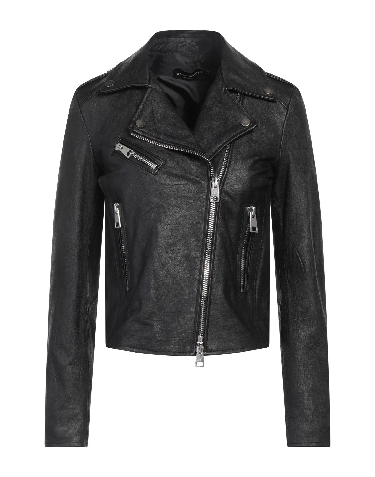 STREET LEATHERS Jacke & Anorak Damen Schwarz STREET LEATHERS Jacke & Anorak Damen Schwarz von STREET LEATHERS