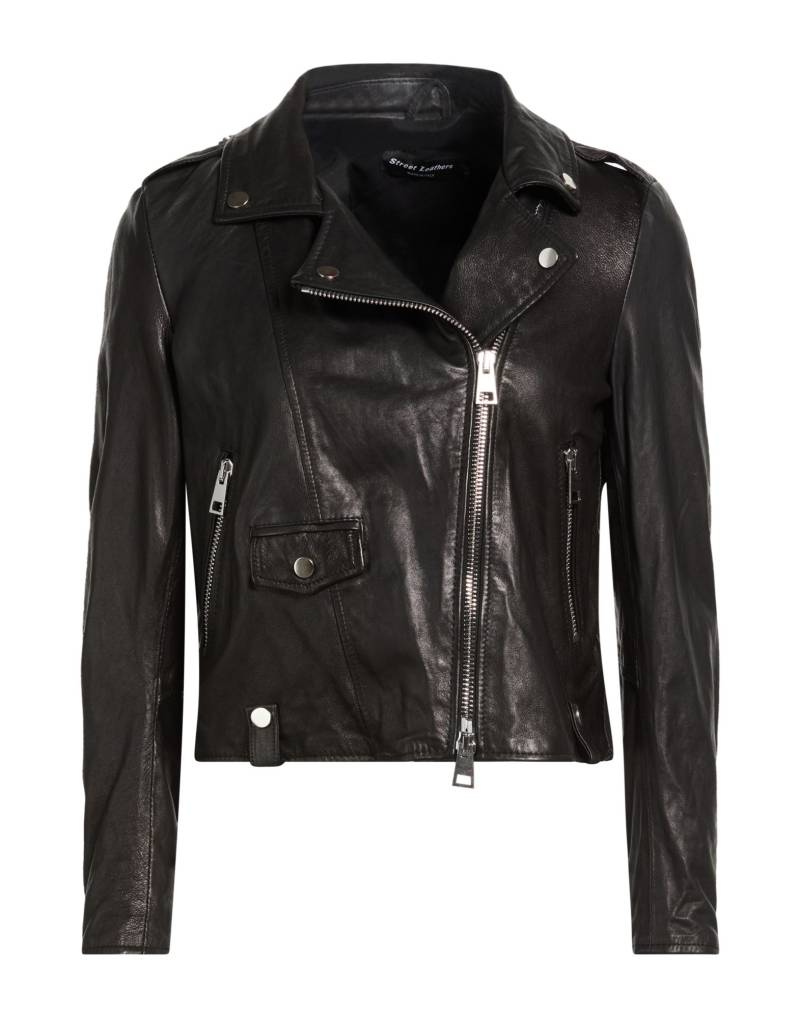 STREET LEATHERS Jacke & Anorak Damen Schwarz von STREET LEATHERS
