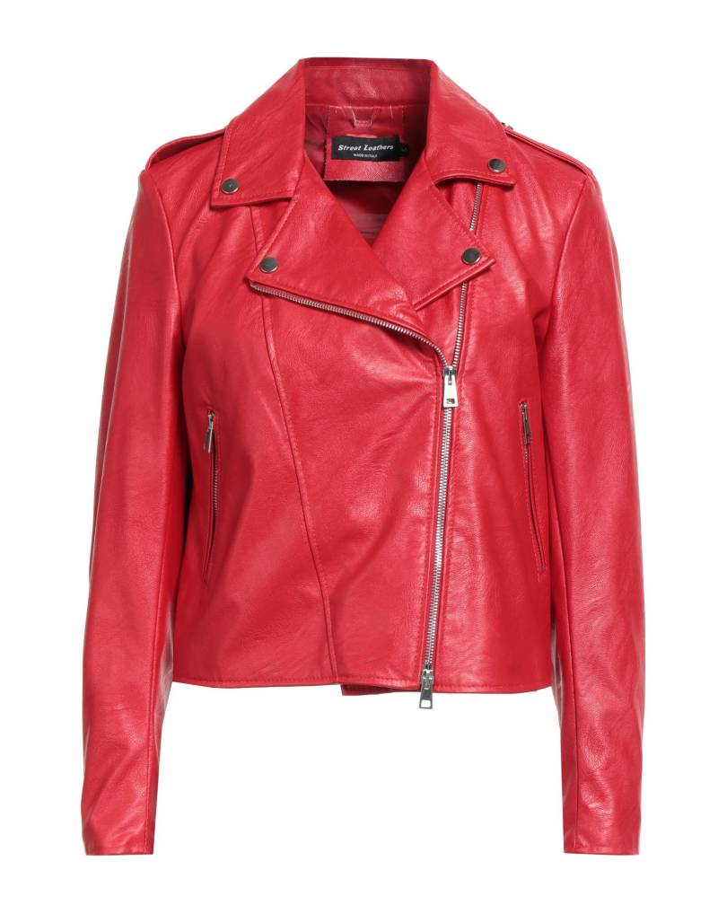 STREET LEATHERS Jacke & Anorak Damen Tomatenrot von STREET LEATHERS