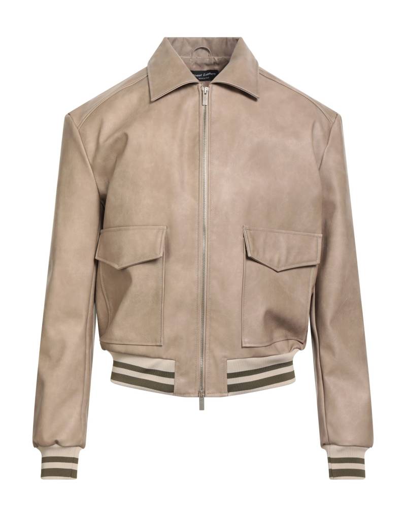 STREET LEATHERS Jacke & Anorak Herren Beige von STREET LEATHERS
