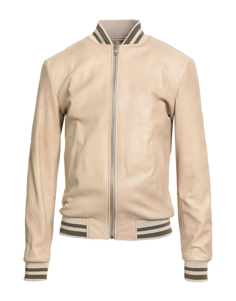 STREET LEATHERS Jacke & Anorak Herren Beige von STREET LEATHERS