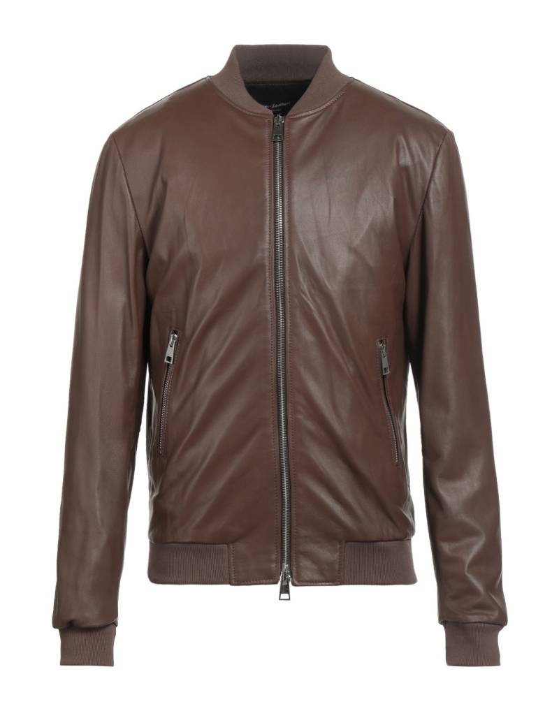 STREET LEATHERS Jacke & Anorak Herren Braun von STREET LEATHERS