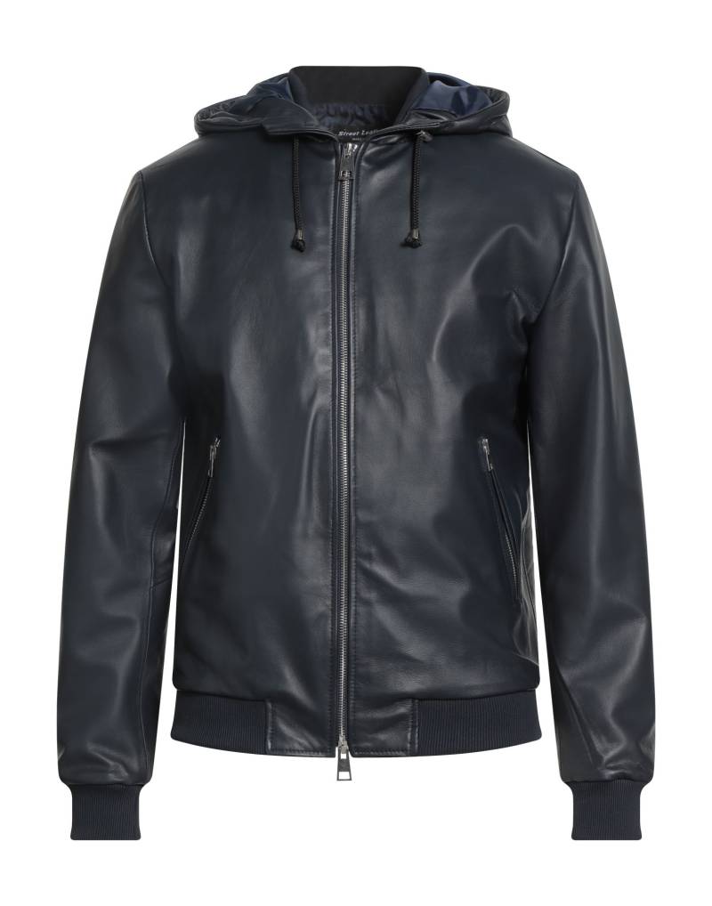 STREET LEATHERS Jacke & Anorak Herren Nachtblau von STREET LEATHERS