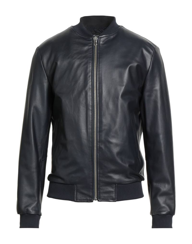 STREET LEATHERS Jacke & Anorak Herren Nachtblau von STREET LEATHERS