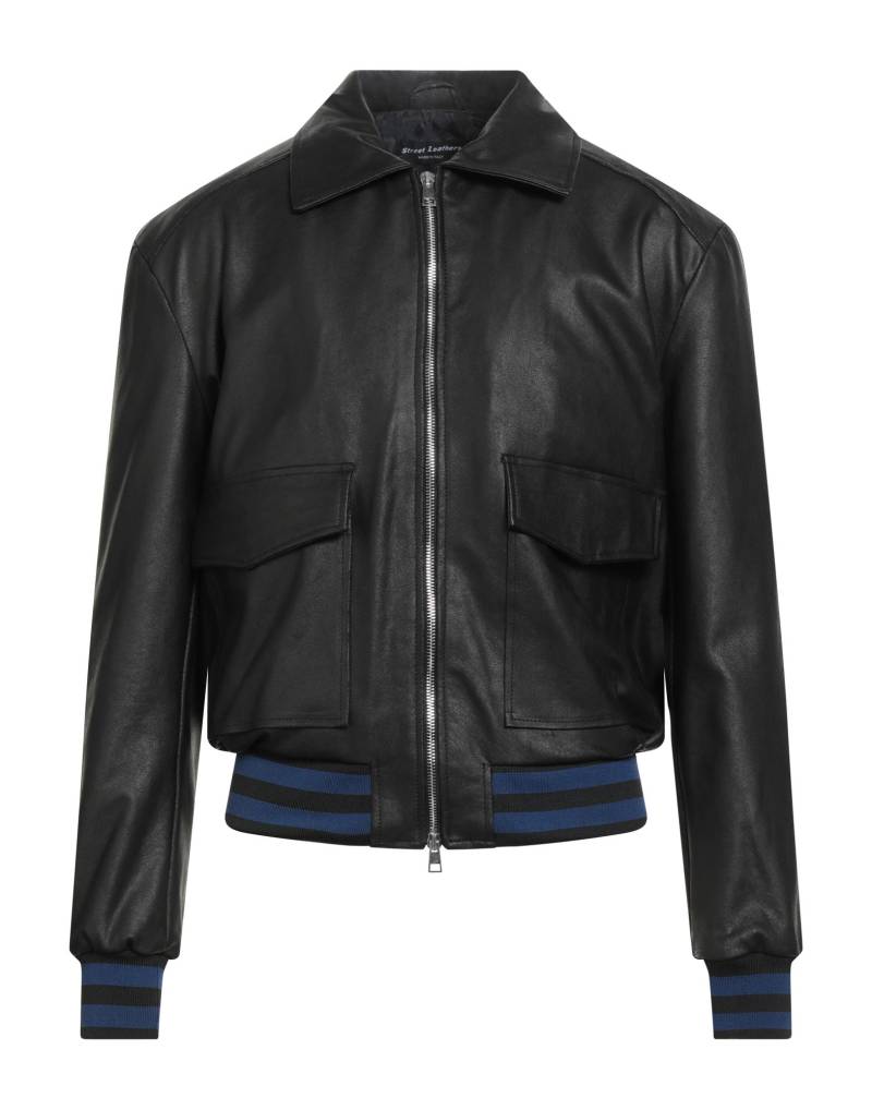 STREET LEATHERS Jacke & Anorak Herren Schwarz von STREET LEATHERS