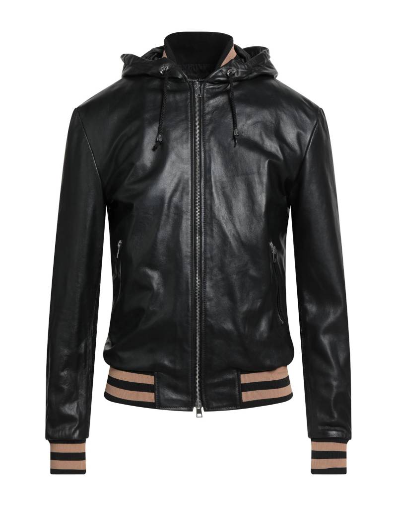 STREET LEATHERS Jacke & Anorak Herren Schwarz von STREET LEATHERS